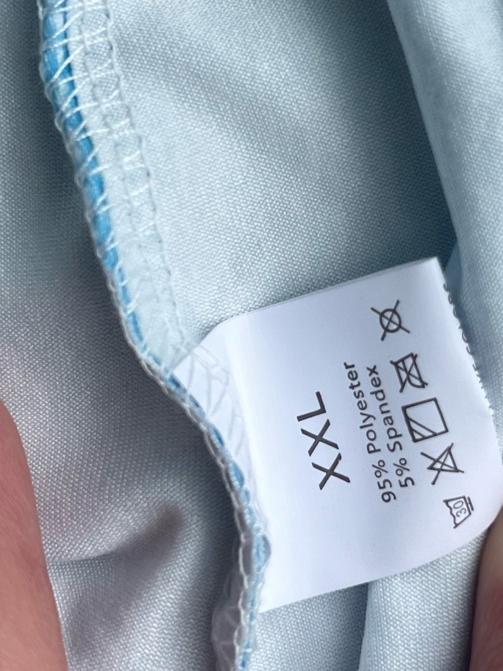 Butterfly Print Capri Leggings XXL Blue & White Stretch Pants - Picture 2 of 3